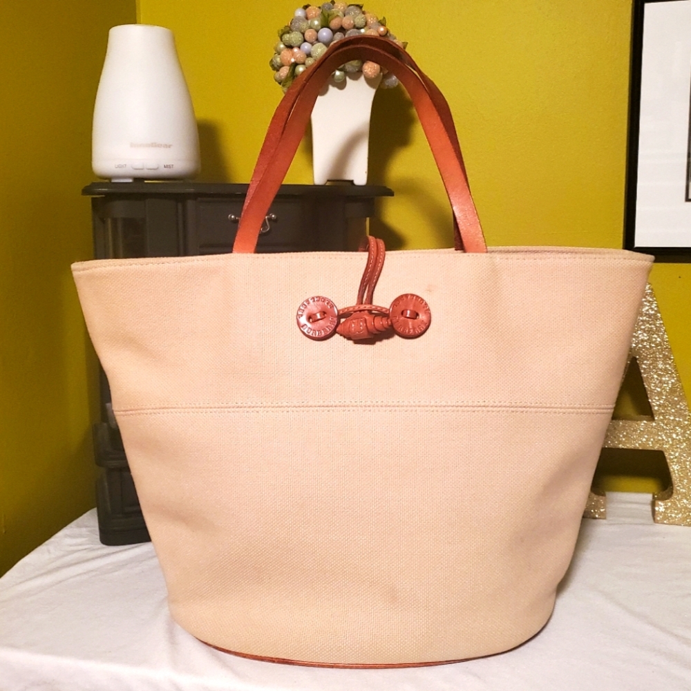 💯% AUTHENTIC BURBERRY TOTE BAG BLUE LABEL BEIGE